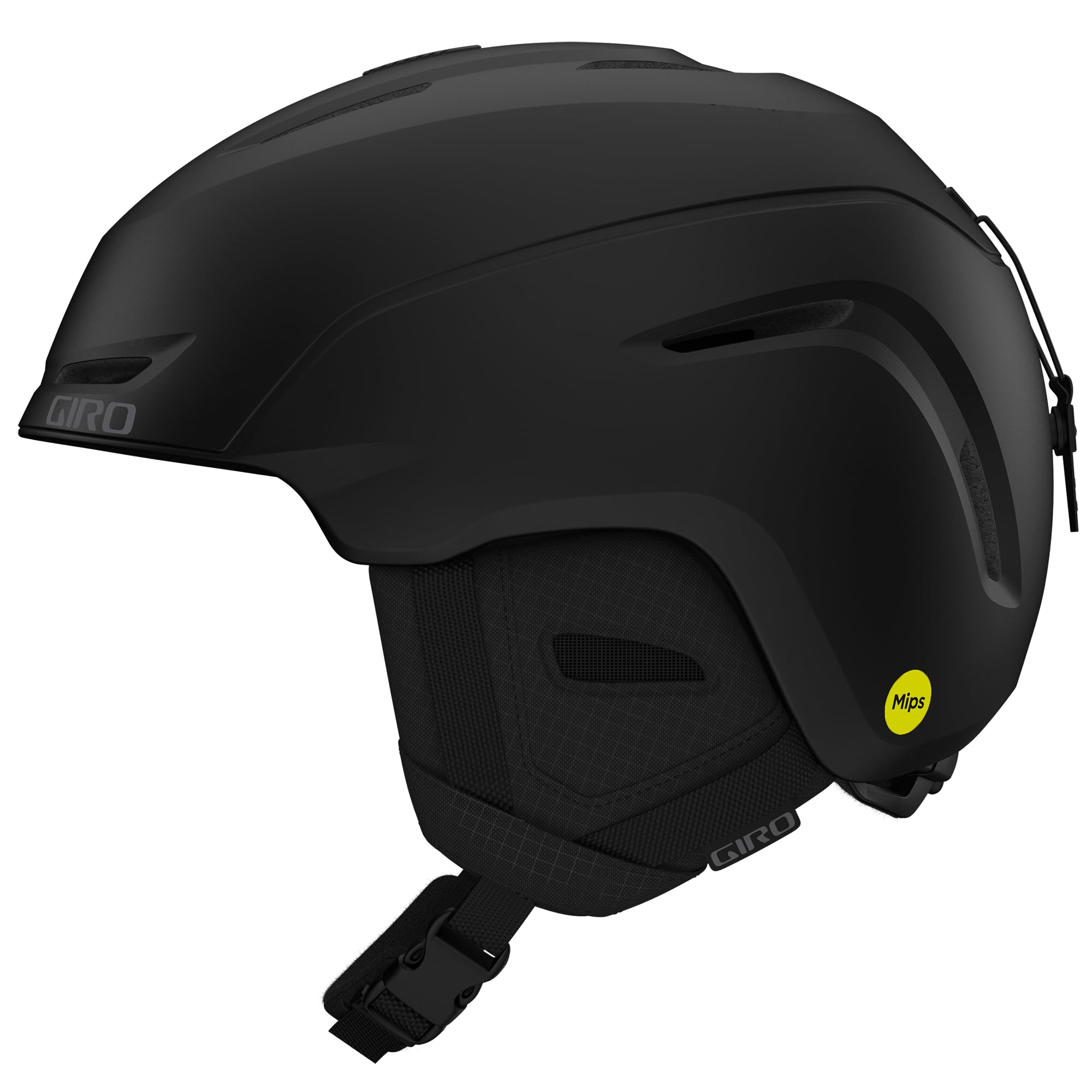 Giro Neo Jr. MIPS Kids Ski Helmet - Snowboard Helmet for Youth, Boys & Girls - Matte Black - S (52-55.5cm)