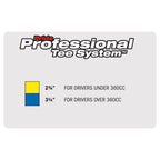 Pride Professional Tee System 3-1/4-Inch Titanium Strength Wood Golf Tees, 65 Ct Silver