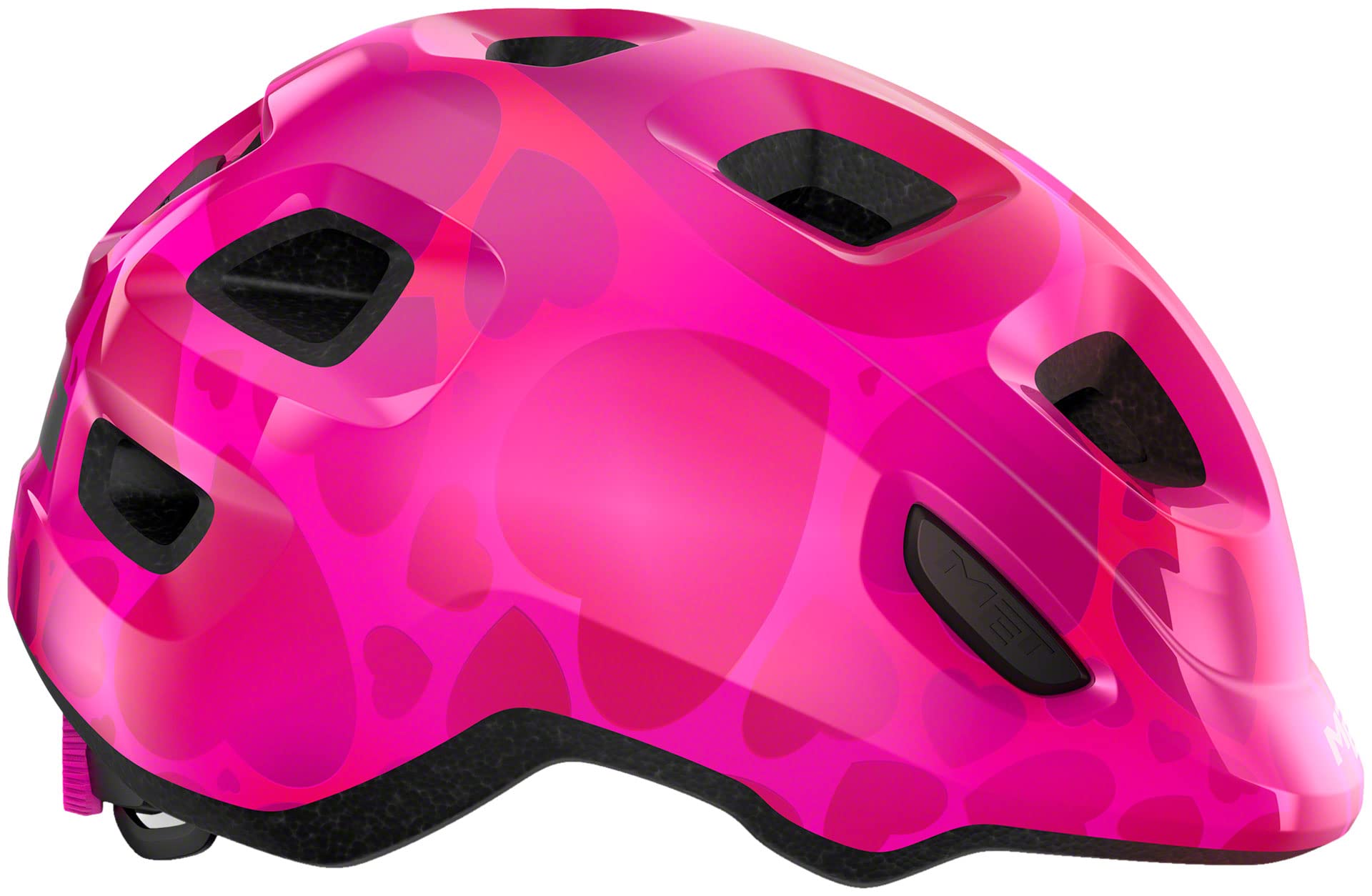 MET Hooray MIPS Child Helmet, Pink Hearts, X-Small
