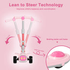 3 Wheel Scooter for Kids - Foldable & Unbreakable, 2-in-1 Kick Scooter with Music and Lights, Adjustable Height, Wide Deck, Flas