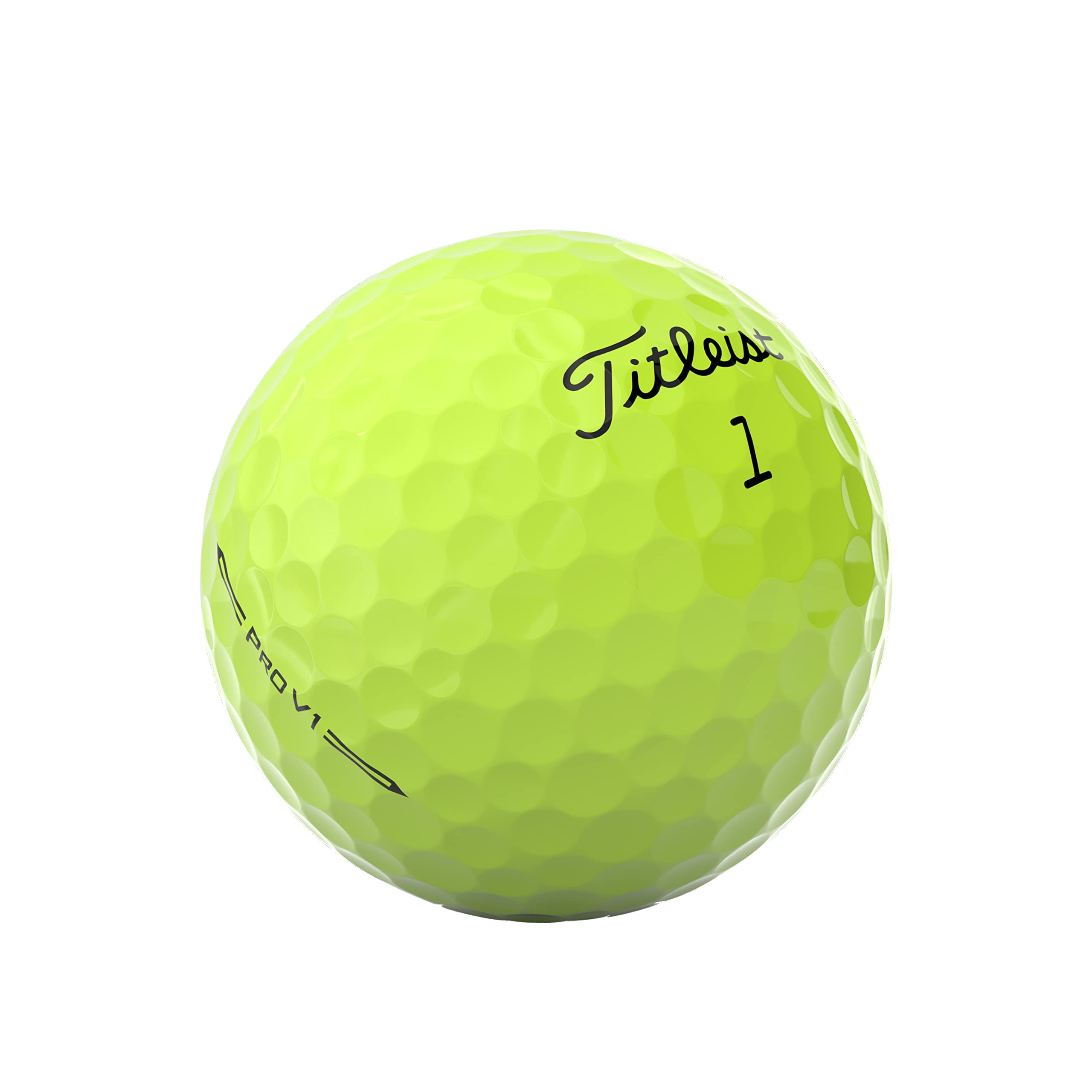 Titleist Pro V1 Golf Balls, Yellow, One Dozen