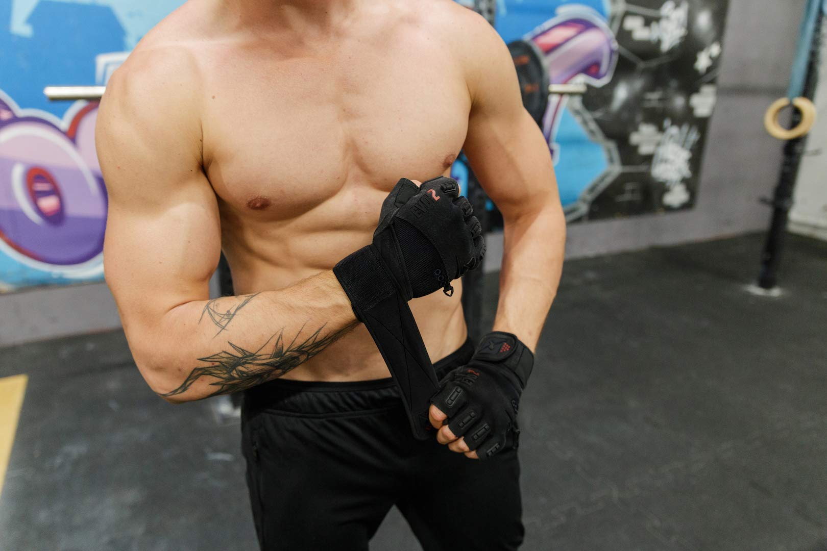 Skott Evo 2 Weightlifting Gloves With Integrated Wrist Wrap Support-Double Stitching For Extra Durability-Get Ripped With The Be