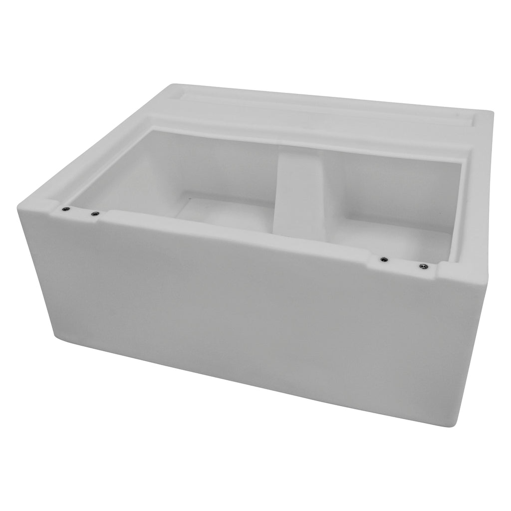 Wise 8Wd95-1B-204 Deluxe Series 27'' Pontoon Bench Seat Base Only (Cushion #8Wd95 Required To Complete), White