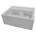 Wise 8Wd95-1B-204 Deluxe Series 27'' Pontoon Bench Seat Base Only (Cushion #8Wd95 Required To Complete), White