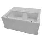 Wise 8Wd95-1B-204 Deluxe Series 27'' Pontoon Bench Seat Base Only (Cushion #8Wd95 Required To Complete), White