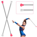 2 Pieces Twirling Batons Unisex Kids' Gymnastics Twirling Baton Dance Baton For Talent Shows, Artistic Dancing, Baton Twirling, 
