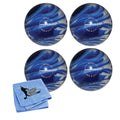 Bowlerstore Products EPCO Paramount Marbleized Candlepin Bowling Ball (Blue & White, 4.5 inch, 2.6 lbs.) 4 Balls