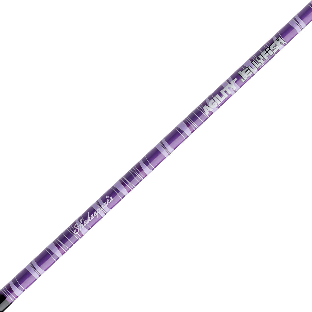 Shakespeare Jellyfish Spinning Reel And Fishing Rod Combo, Purple, 5'6'' - Medium - 2Pc