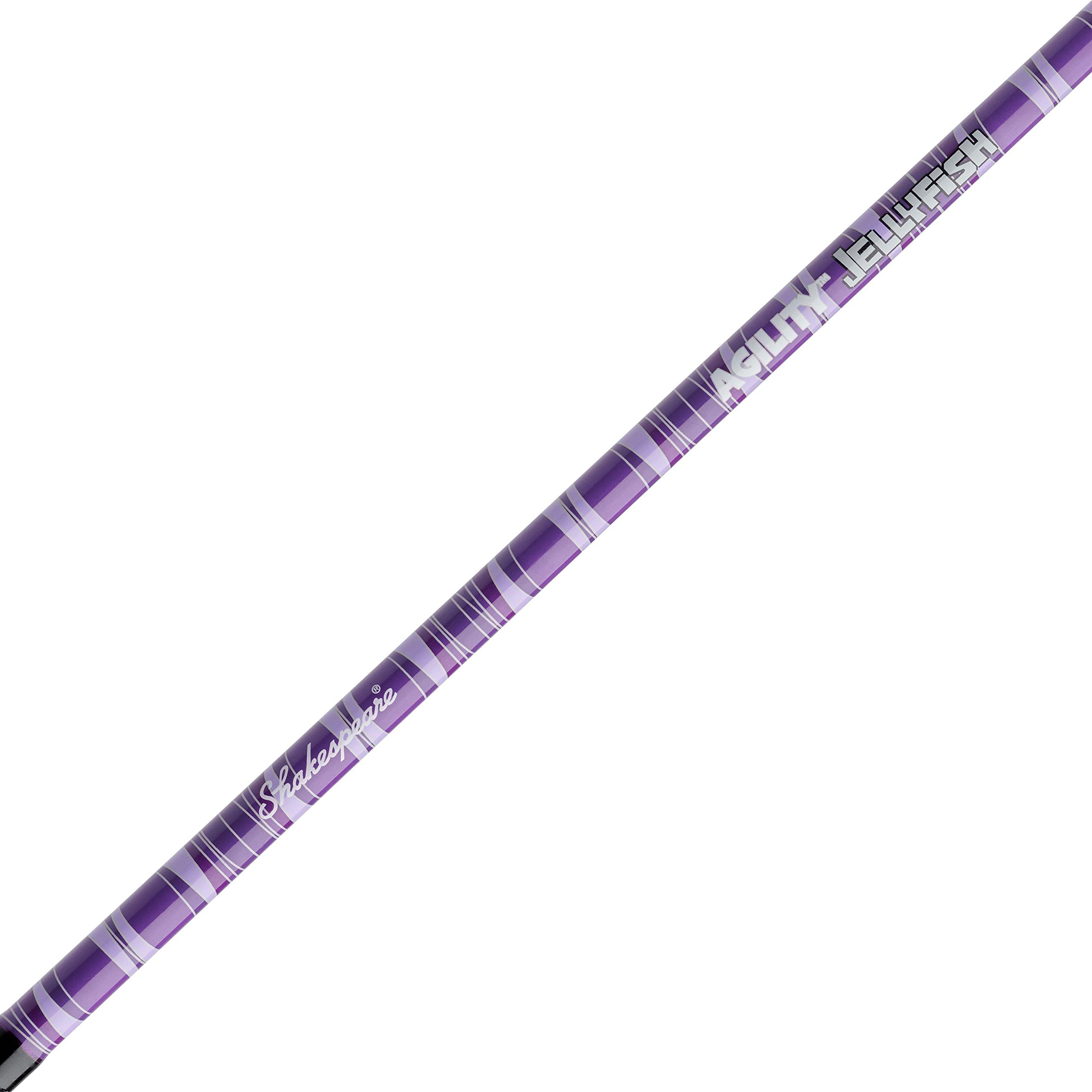 Shakespeare Jellyfish Spinning Reel And Fishing Rod Combo, Purple, 5'6'' - Medium - 2Pc