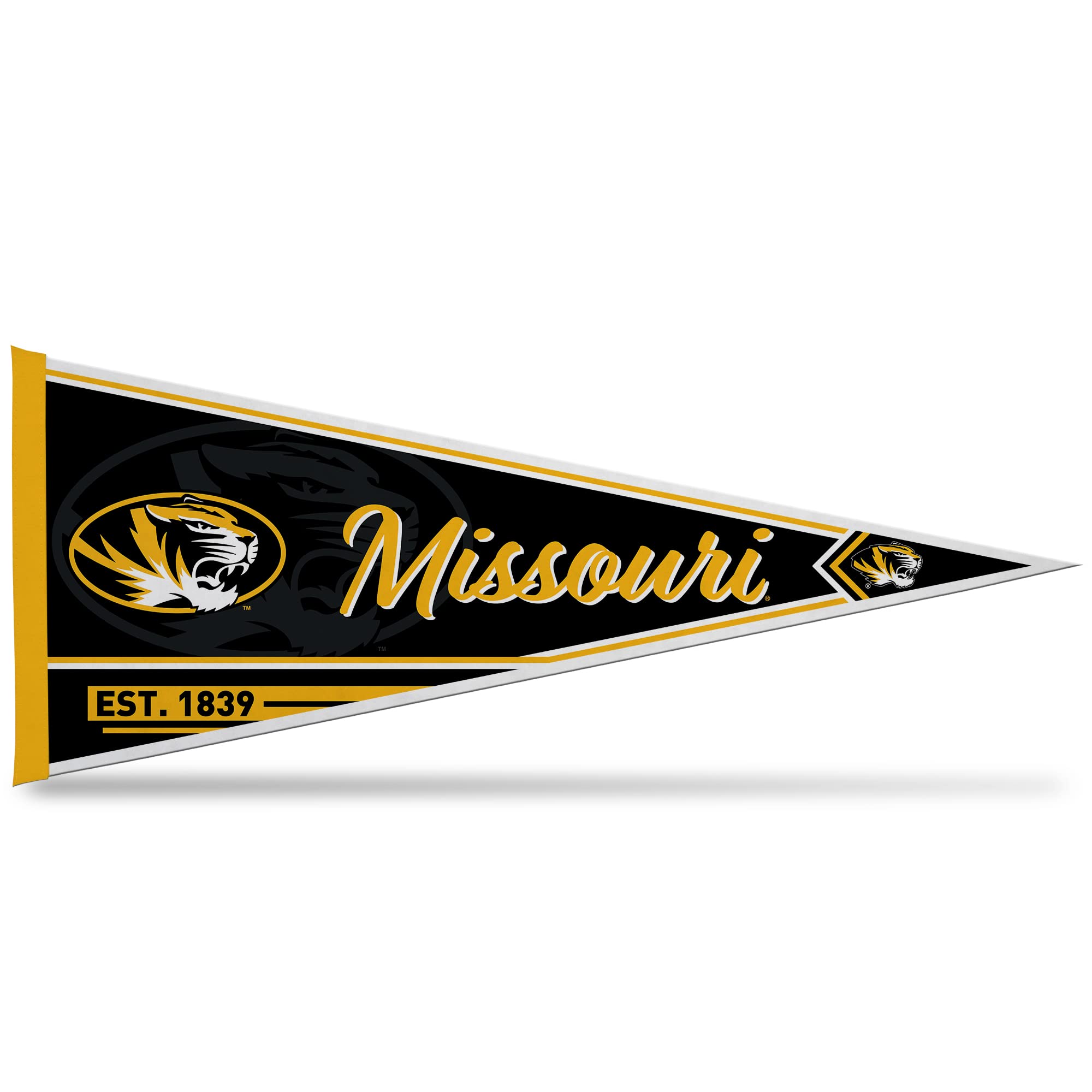 Rico Industries Ncaa Missouri Tigers Classic 12'' X 30'' Felt Wall D  Cor Pennant - Great For Home/Bed Room/Man Cave D  Cor