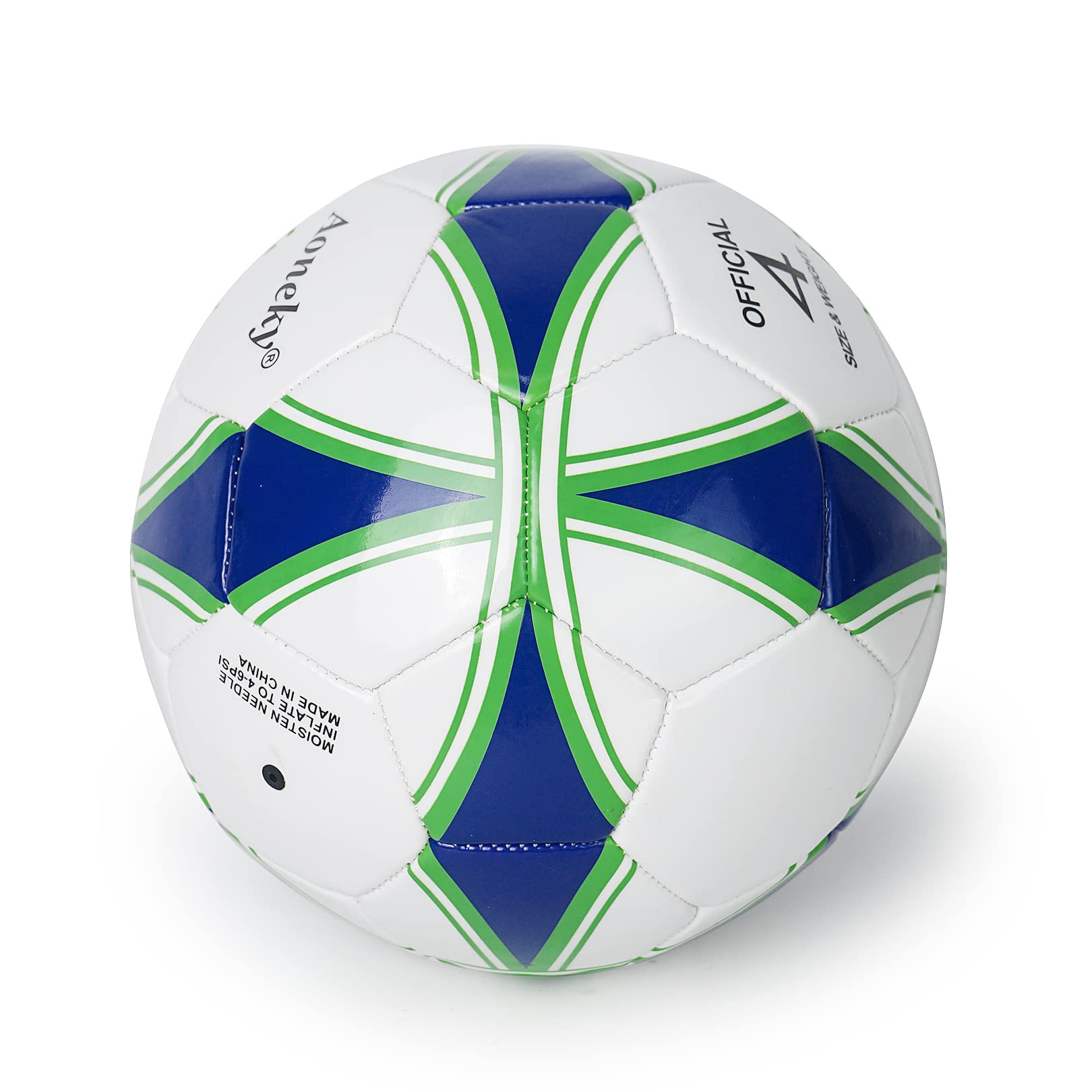 Aoneky Soccer Ball (Size 4-5 Pack Deflated Balls With 1 Pump)