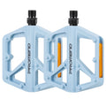 MTB Pedals Mountain Bike Pedals Non-Slip Lightweight Nylon Fiber Bicycle Platform Pedals for BMX MTB 9/16  (Light Blue)