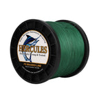 Hercules Braided Fishing Line 1500M 1640Yds 10Lbs-200Lbs Pe Superline 8 Strands (Green 150Lb/68Kg 0.62Mm)
