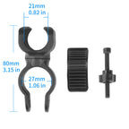 Bike Flashlight Mount [2 Pack] Handlebar Light Holder Mount Bicycle Mounting Bracket Flashlight Holder Torch Clip 360 Rotation B