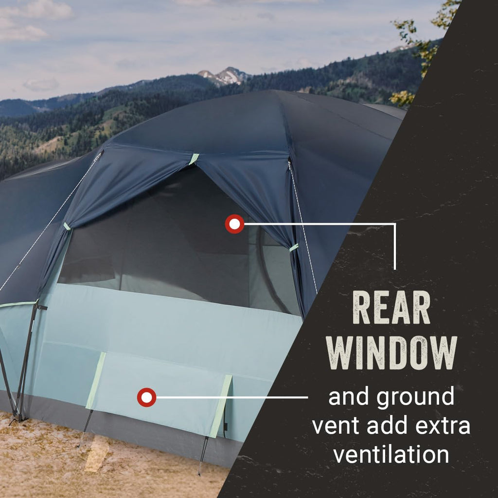 Coleman Skydome XL Large Family Tent with 5 Minute Setup, Weatherproof 8/12 Person Tent with Rainfly & Carry Bag, Fits Multiple