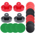 BQSPT Air Hockey Pucks and Paddles,Air Hockey Pushers and Pucks,Goal Handles Paddles Replacement Accessories for Game Tables (4 