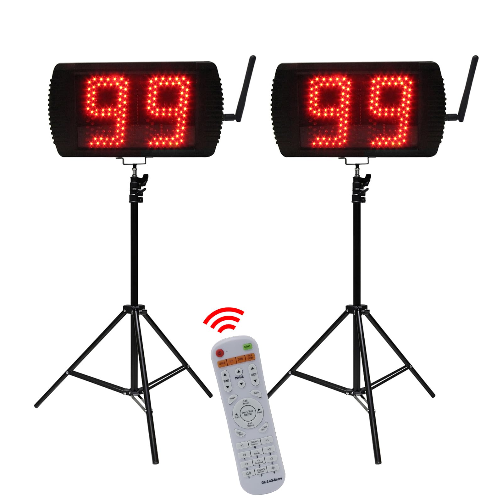 Yz 5 Inch Led Custom Time 12/14/20/24/30 Seconds Shot Clock Countdown Timer Clock For Basketball Game, Portable Shot Clock Timer