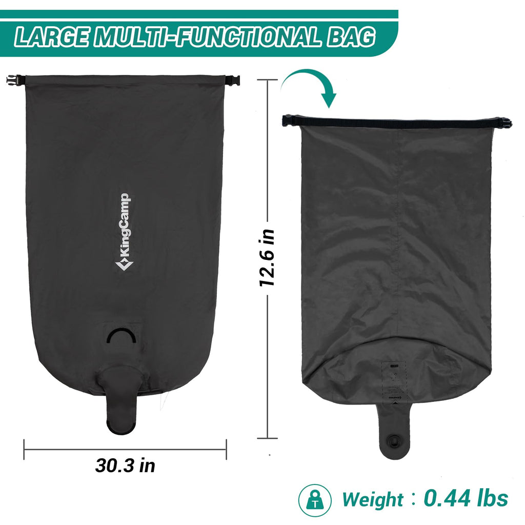 Kingcamp Air Pump Sack, Roll Top Compression Pump Bag For Inflation Sleeping Mats, Ultralight Pump Sack For Camping Foam Sleepin