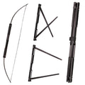 Sinoart 59 Folding Bow Black Alloy Archery Bow Right Hand For Hunting Or Target (55Lbs)