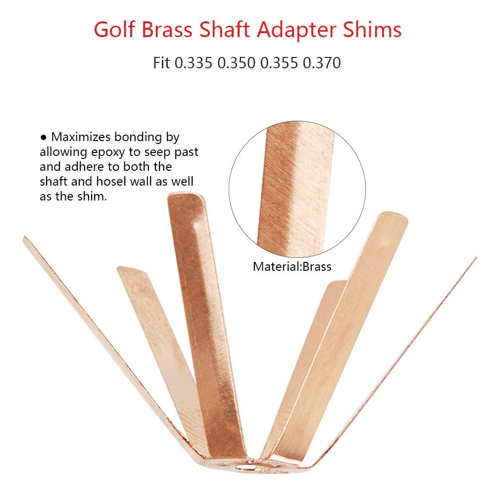 Videopup Golf Shims Brass Golf Shaft Adapter Shims For Steel Shaft .355 To.370 Golf Accessories 10Pcs Octopus