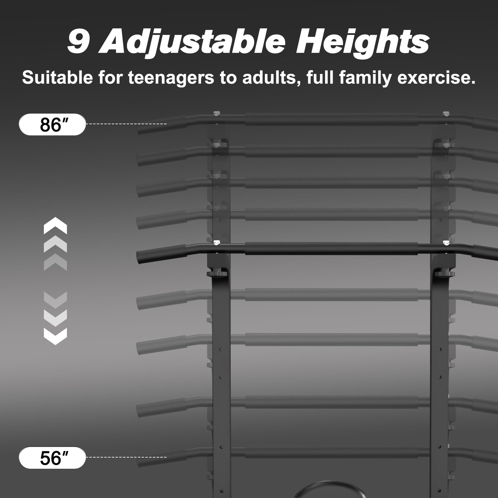 RELIFE REBUILD YOUR LIFE Power Tower Pull Up Bar Station Workout Dip Station for Home Gym Strength Training Fitness Equipment, 4