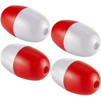 Lewtemi 4 Pcs Buoys Floats Rope Floats Marine, 4.72'' X 2.75'', 3/5'' Hole Deep Water Fishing Marker Buoys Bulk For Boats Swimmi