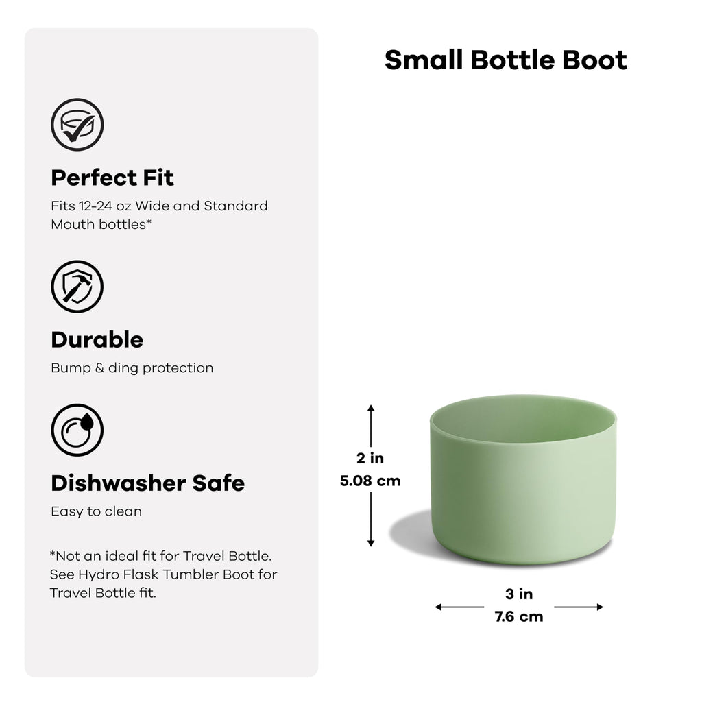 Hydro Flask Bottle Boot - Bottom Protector Sleeve -Silicone Water Bottle Accessory Small Nectar Orange