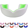 Oral Mart White/Green Youth Mouth Guard For Kids - Youth Mouthguard For Karate, Flag Football, Martial Arts, Taekwondo, Boxing, 