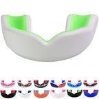 Oral Mart White/Green Youth Mouth Guard For Kids - Youth Mouthguard For Karate, Flag Football, Martial Arts, Taekwondo, Boxing, 