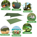 Ayamaya Tent Footprint, Pu 3000 Waterproof Tent Ground Cloth 8Ft X 7Ft Medium Size For 3-4 Person Family Camping Tents Ground Sh