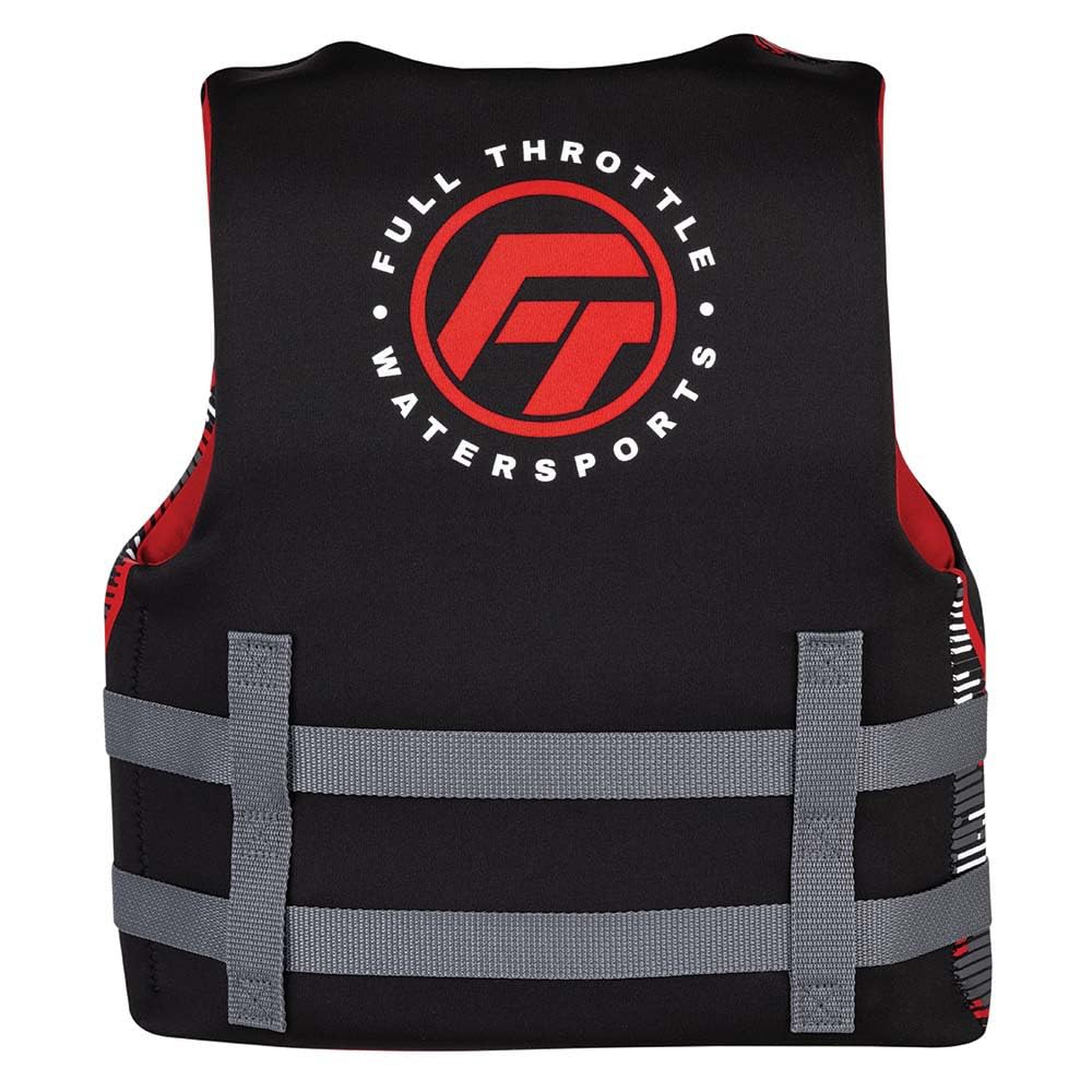 Full Throttle Youth Rapid-Dry Life Jacket Red