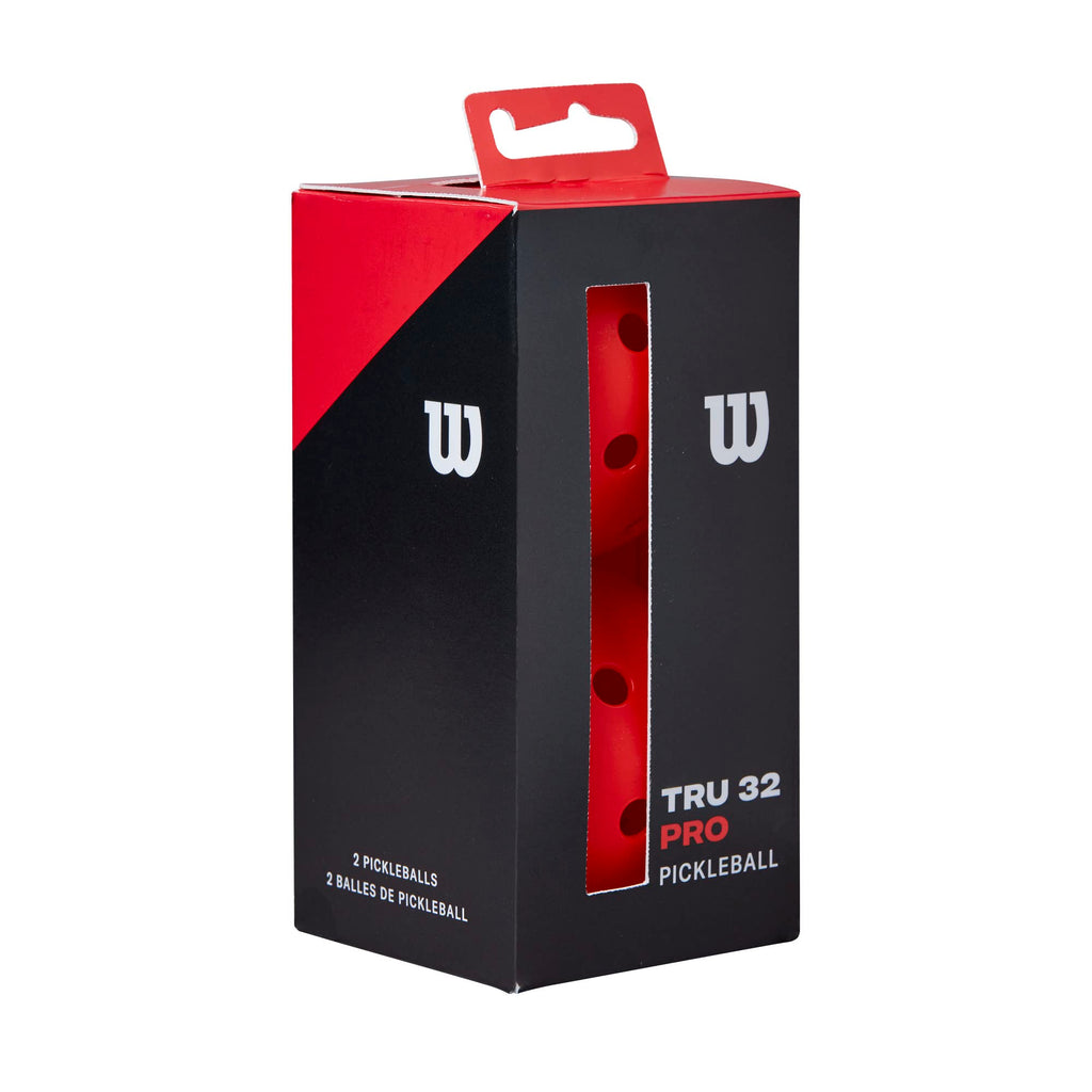 Wilson Tru 32 Pro Pickleballs - 2 Pack, Red