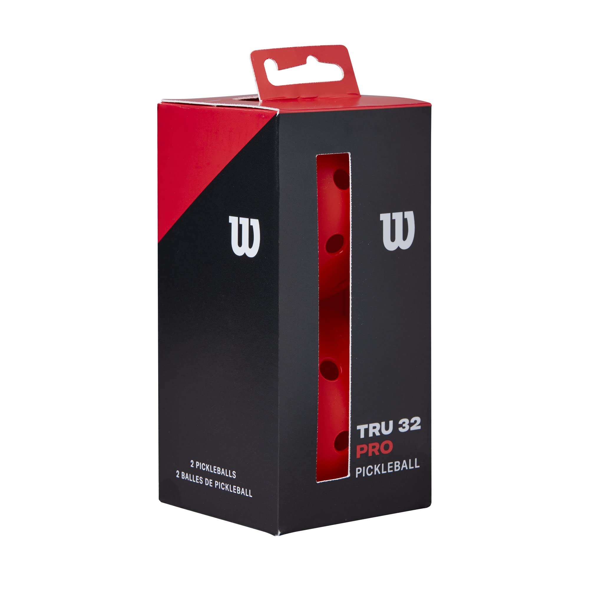 Wilson Tru 32 Pro Pickleballs - 2 Pack, Red