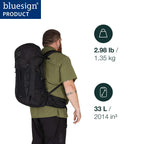 Osprey Talon 33L Mens Lightweight Hiking Backpack - Daypack for Travel & Camping, Green Canopy/Pine Leaf, Extended Fit