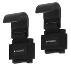 Navaris Weight Lifting Hook Straps - Pair Of Weightlifting Wrist Support Straps With Hooks - Neoprene Wrist Grips For Deadlifts,