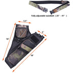 Xtacer 3 Tube Hip Quiver Hunting Training Camo Archery Arrow Quiver Holder Bow Belt Waist Hanged Target Quiver (Camouflage - 3 T