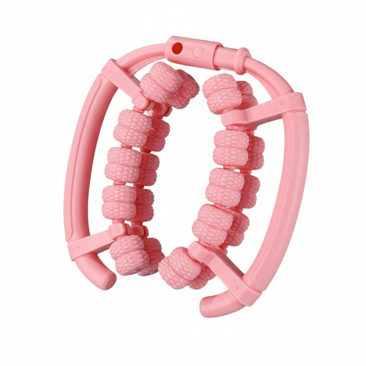 CLOVRIX?Muscle Relaxation Circular Leg AntiSlip Handle Clamp Lightweight Tool for Home, Office, Gym, Pink | Rollers Fitness Equ