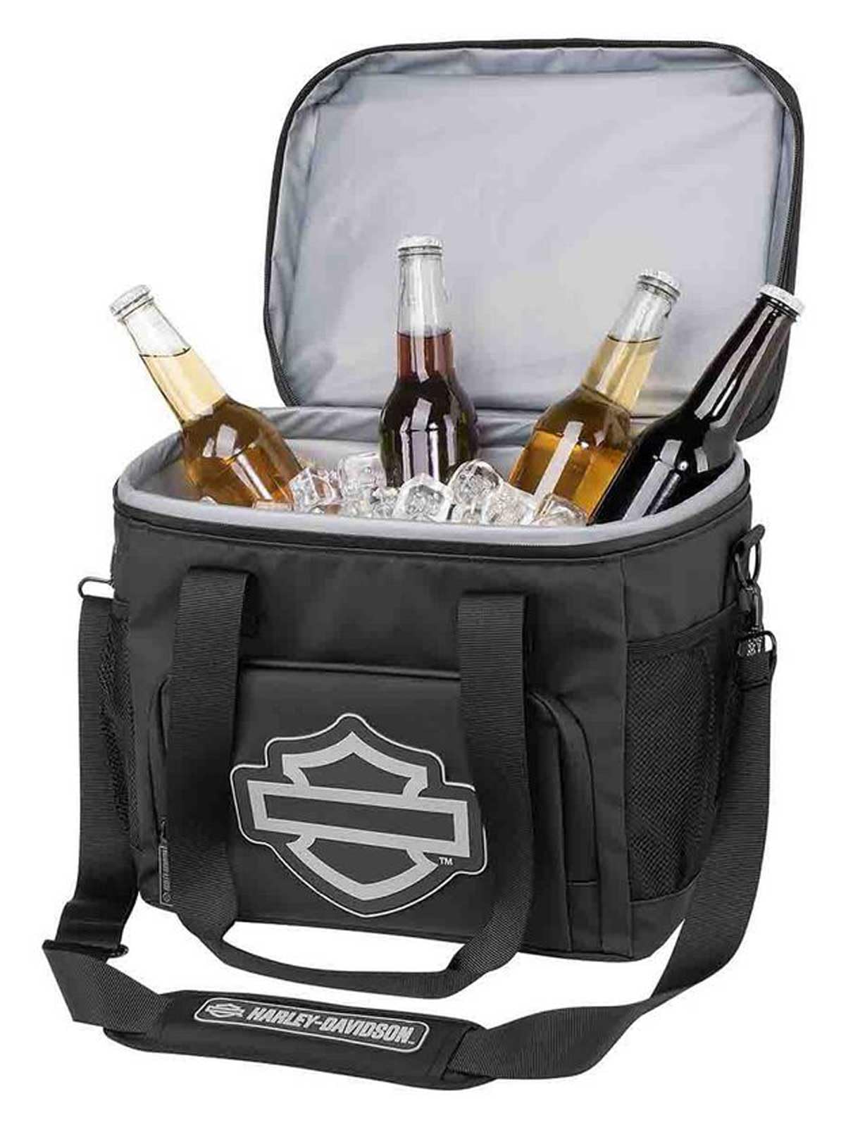 Harley-Davidson Open Bar & Shield Soft Cooler - Leak-Proof Body & Zippers