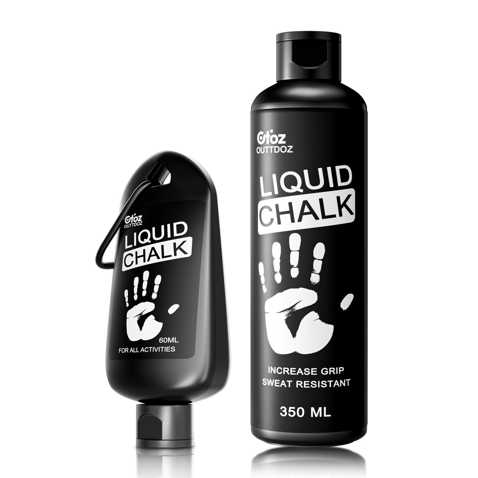 OUTTDOZ Pro Grade Liquid Chalk Mess-Free Gym Chalk for Weightlifting, Gymnastics, Rock Climbing, Dancing, Dries in Seconds. 12oz