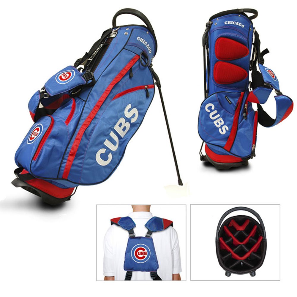 Team Golf MLB Fairway Golf Stand Bag, Lightweight, 14-way Top, Spring Action Stand, Insulated Cooler Pocket, Padded Strap, Umbre