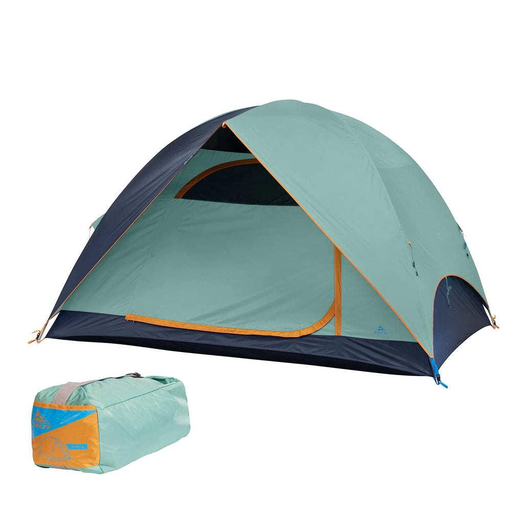 Kelty Tallboy Family + Car Camping Tent, 4 Or 6 Person Freestanding Overnight Shelter, Large Capacity, Tall Height, Stuff Sack I