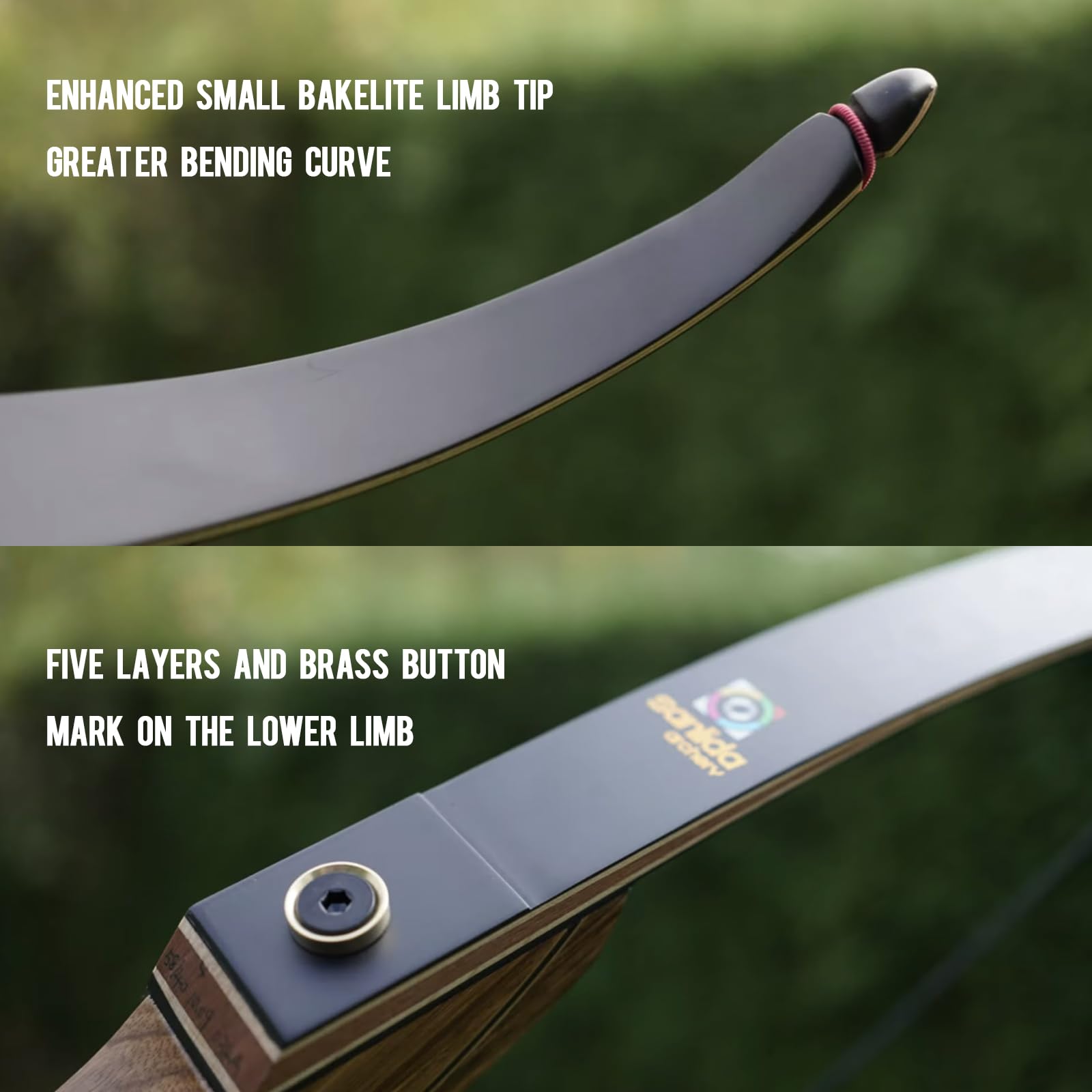 Sanlida Eagle X9 New 58    Rth Standard Hunting Recurve Bow And Arrow Set For Adults And Hunters, Wooden Takedown Recurve Bows P