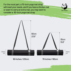 Slim Panda Yoga Mat Straps For Carrying,Adjustable Yoga Mat Carrier, Yoga Mat Sling(Yoga Mat Not Included)(Dark Grey 2.3M)