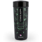 Wipex Natural Wipes For Fitness In Lemongrass & Eucalyptus, Gyms, Yoga, Peloton Cycles, Treadmills And Home, 75 Wipes Per Canist