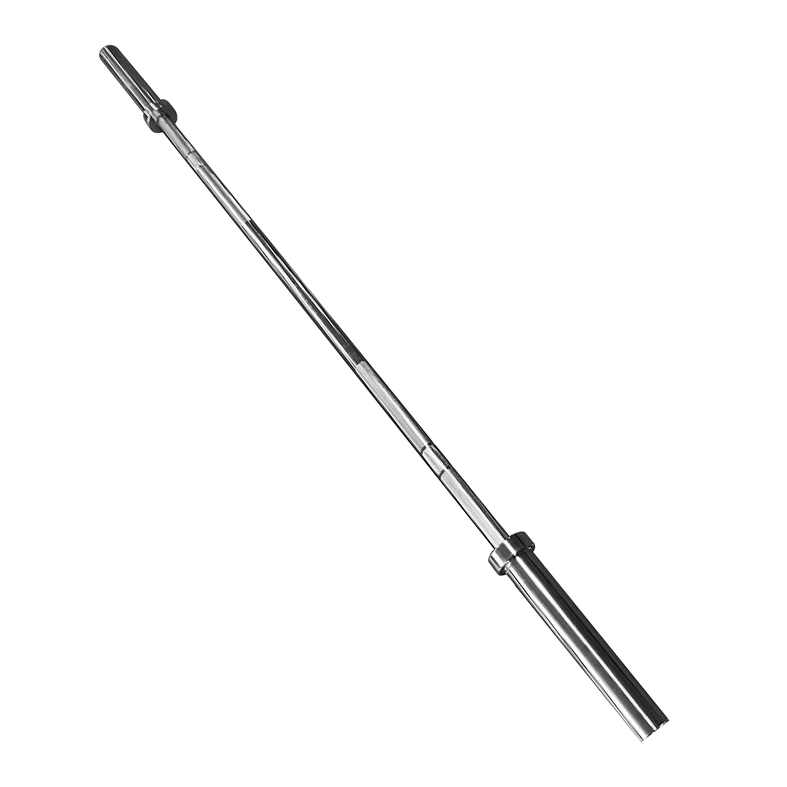 CAP Barbell 2 Olympic Solid Bar, Bronze Bushings, Chrome, 45.75 inches