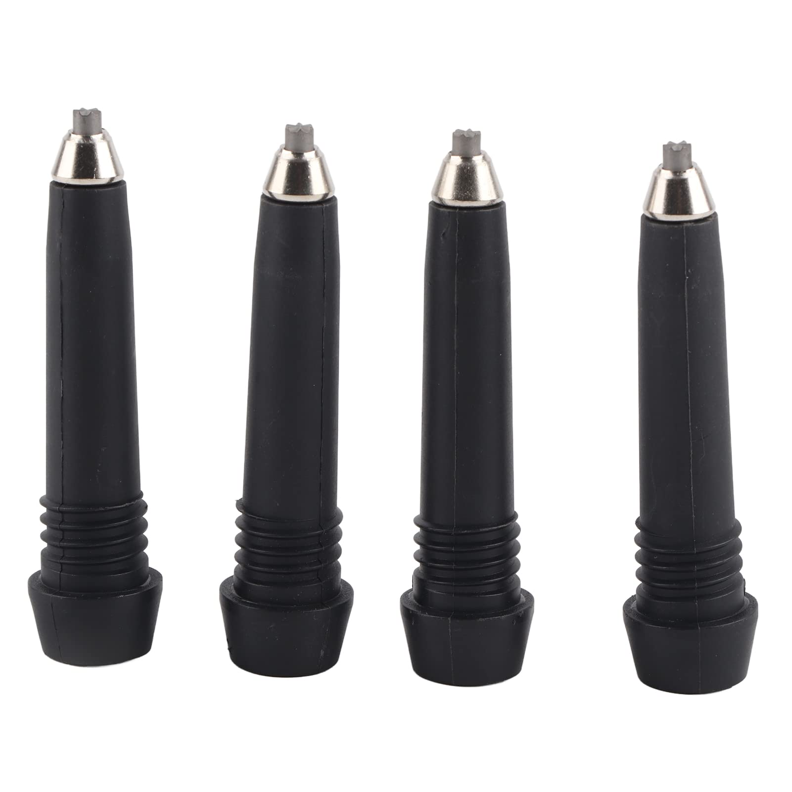 4 Pcs Alpenstock Tip Carbon Tungsten Steel Trekking Rod Tip Replacement For Hiking Walking Treking