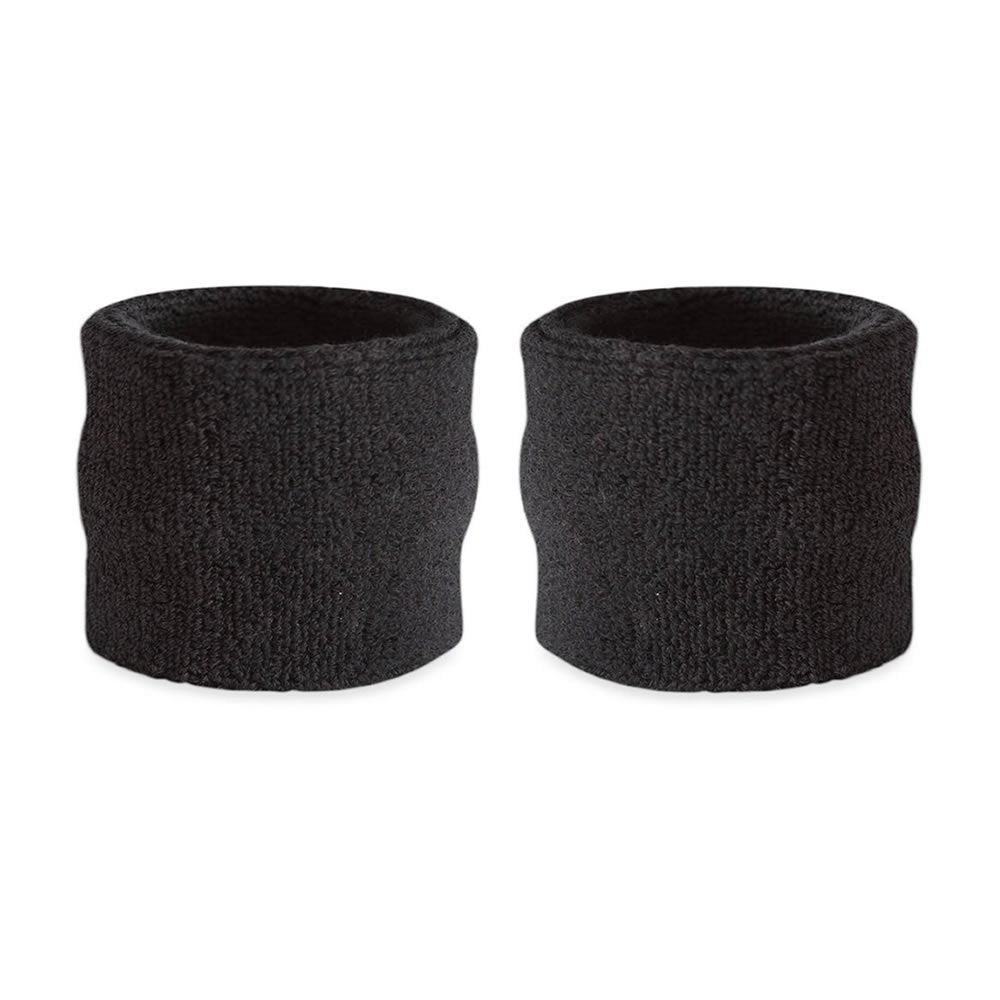 Suddora Kids Wrist Sweatbands - Athletic Cotton Terry Cloth Sports Wristbands For Kids (Pair) (Purple)