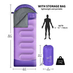 Xelaro Sleeping Bags For Adults Kids - 3 Season Cold&Warm Weather Waterproof Camping Sleeping Bags - Lightweight Sleeping Bags F