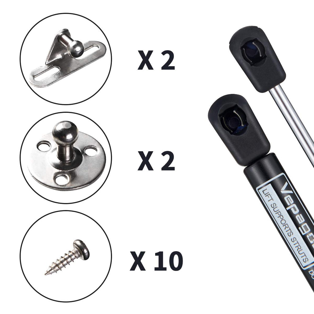 10 Inch 45 Lb200N Gas Shocks Struts Lift For Truck Pickup Tool Box Storage Lid Door,Set Of 2 Vepagoo