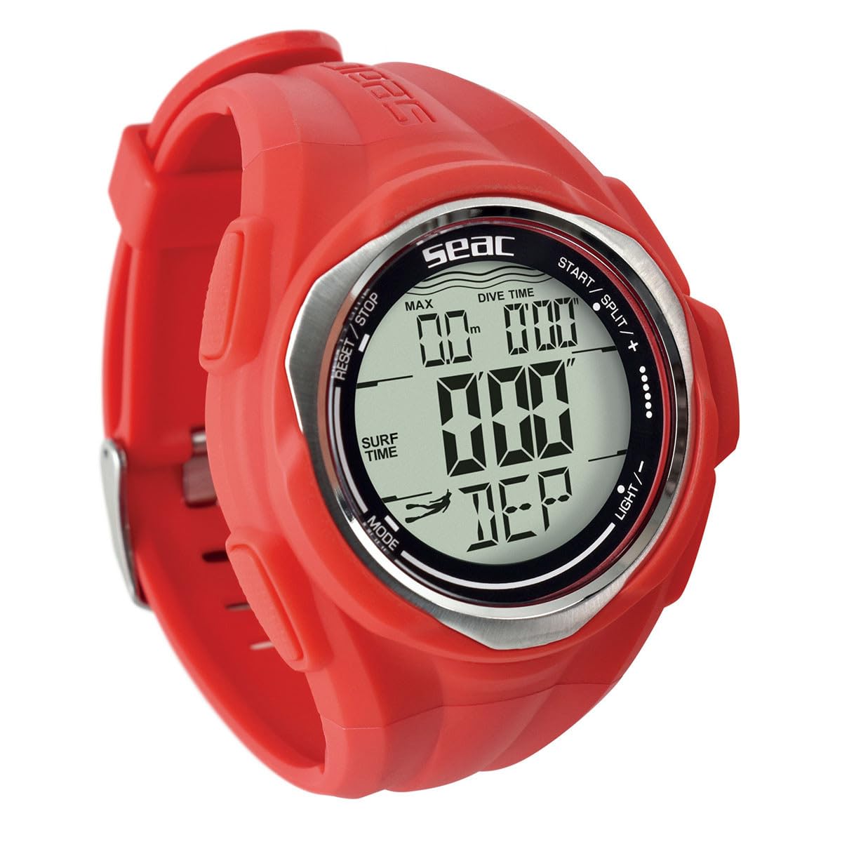 SEAC Unisexs Partner, Wrist-Mount Freediving Computer, Red, Standard